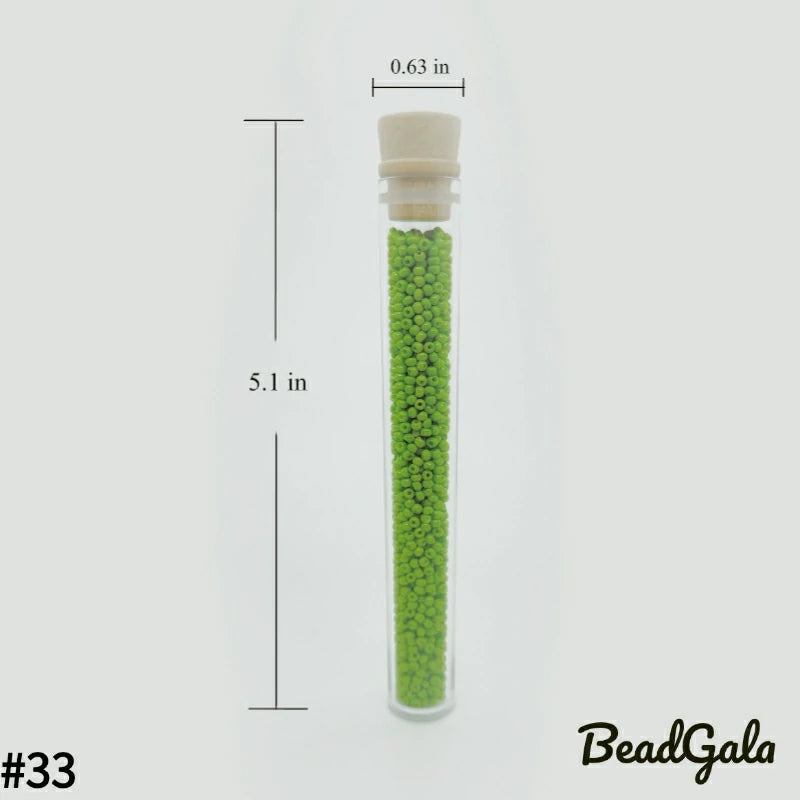 2mm Opaque Glass Seed Beads 11/0 SB33