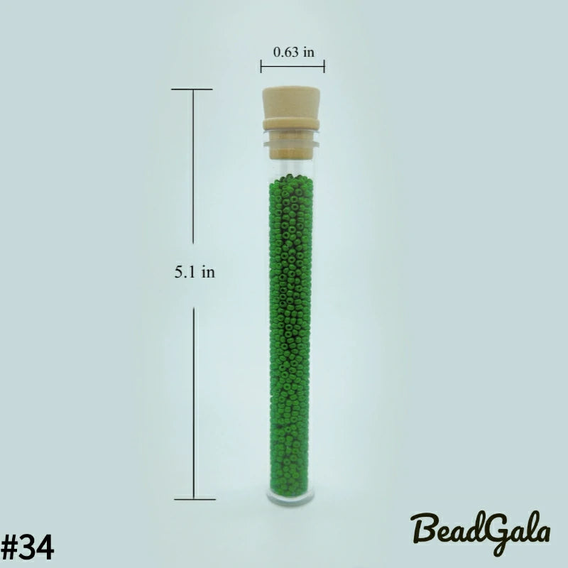2mm Opaque Glass Seed Beads 11/0 SB34