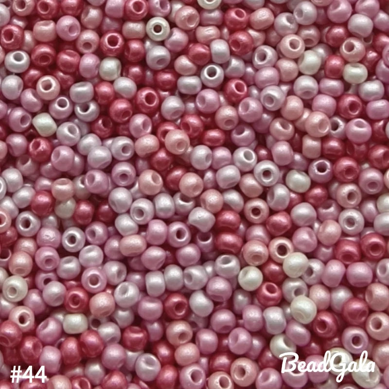 2mm Pearl Luster Glass Seed Beads 11/0 SB44
