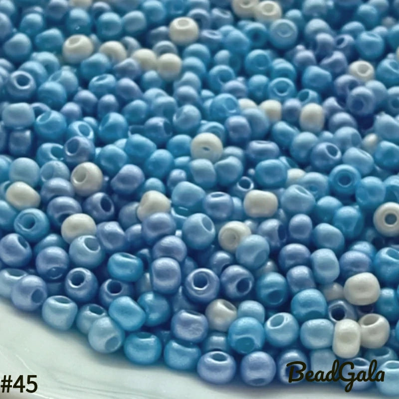 2mm Pearl Luster Glass Seed Beads 11/0 SB45