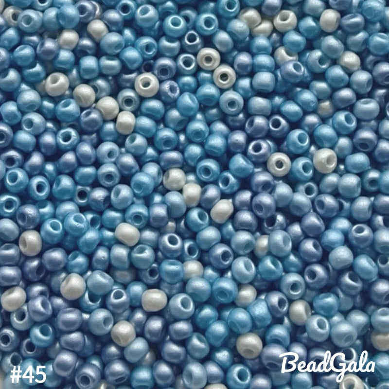2mm Pearl Luster Glass Seed Beads 11/0 SB45