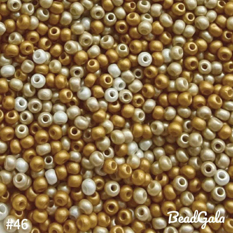 2mm Pearl Luster Glass Seed Beads 11/0 SB46