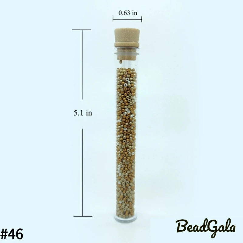 2mm Pearl Luster Glass Seed Beads 11/0 SB46