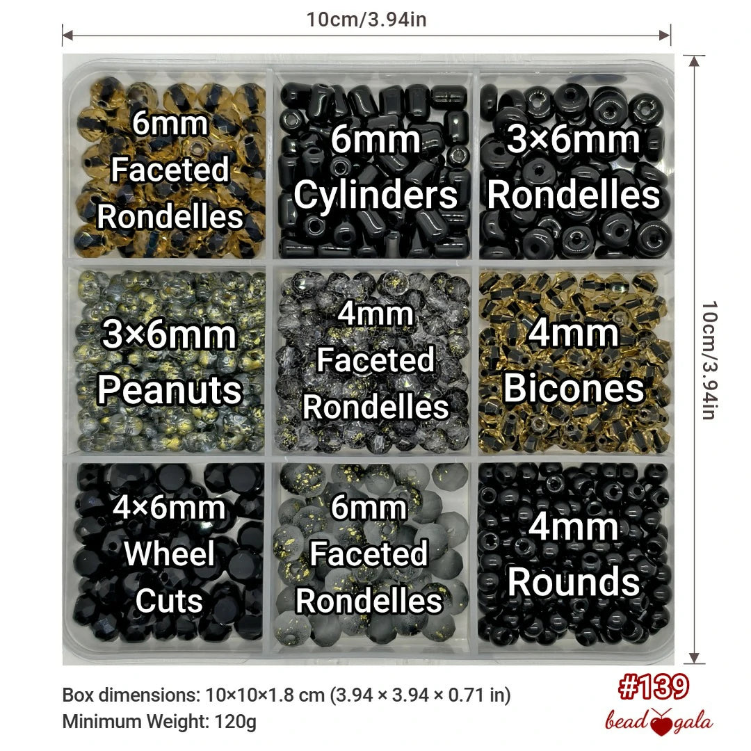 9-Grid Bead Box - The Ultimate Mix BX139 - Beadgala