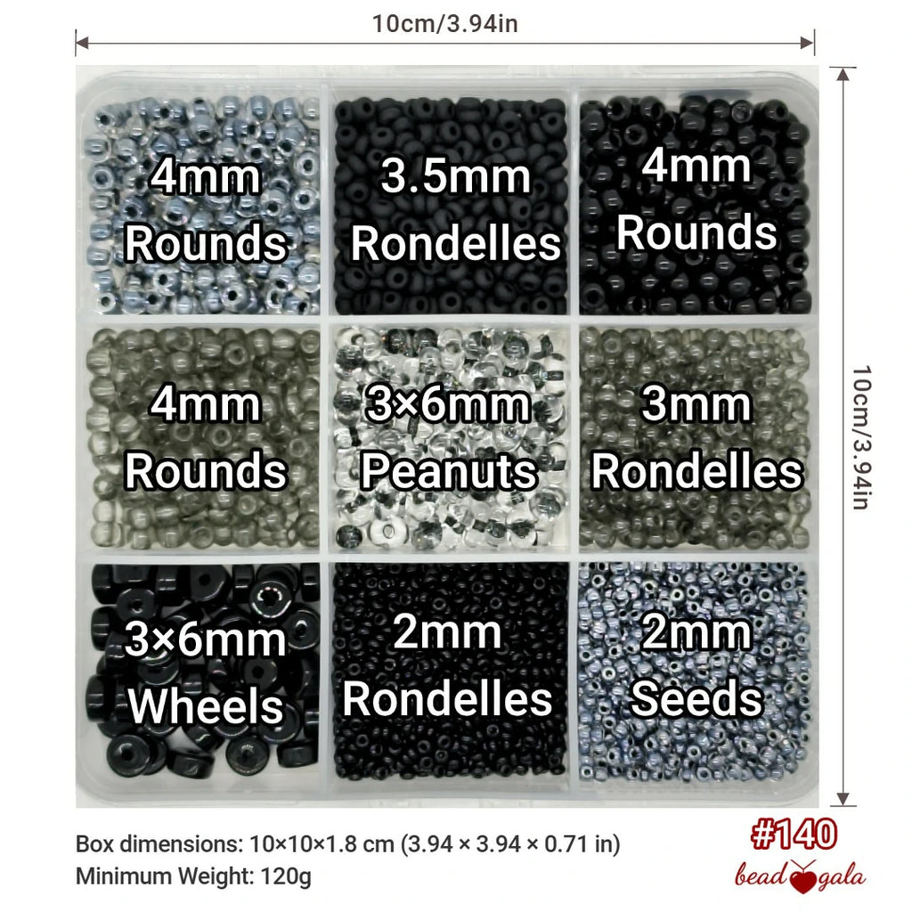 9-Grid Bead Box - The Ultimate Mix BX140 - Beadgala