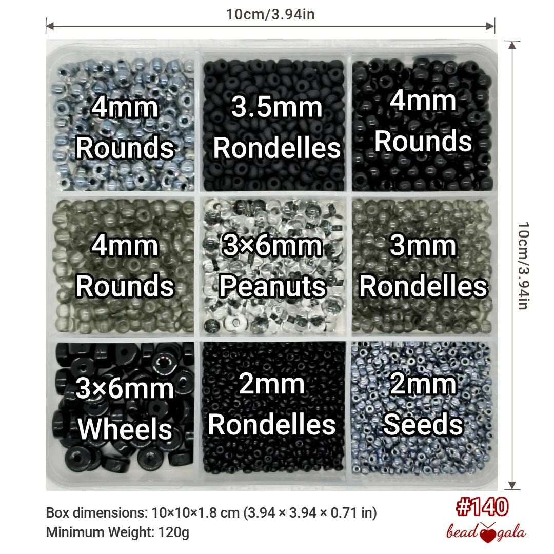 9-Grid Bead Box - The Ultimate Mix BX140 - Beadgala