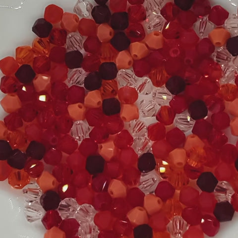 4mm Premium Crystal Bicone Beads BB64