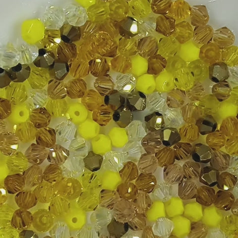4mm Premium Crystal Bicone Beads BB61